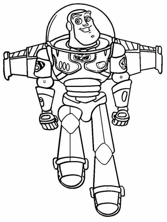 Desenho do Buzz Lightyear para colorir