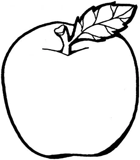 Desenho para pintar fruta maçã