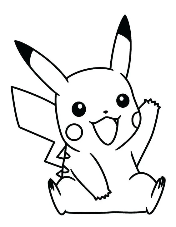 Desenhos do Pikachu para Colorir