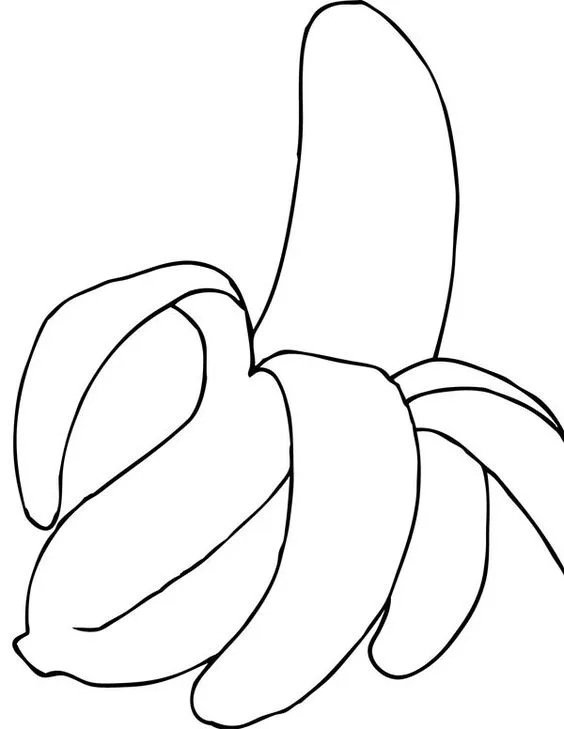 Desenho de banana para imprimir