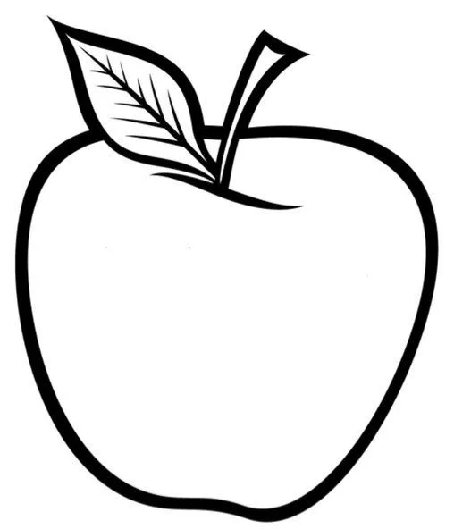 Desenho maçã para colorir