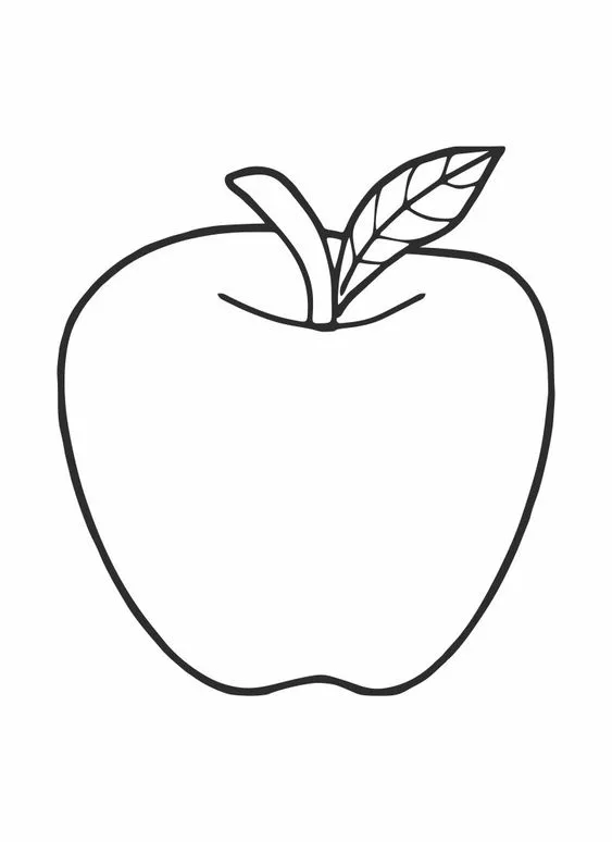 Desenhos de maçã para colorir 