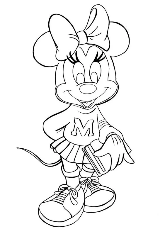 Desenho para colorir Minnie Mouse para colorir